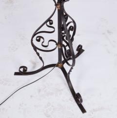 Scrolled Iron Floor Lamp - 4544777