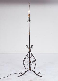 Scrolled Iron Floor Lamp - 4544778