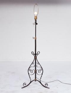 Scrolled Iron Floor Lamp - 4544780