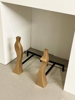 Sculpted Andirons Flame  - 4339660