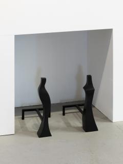 Sculpted Andirons Flame  - 4339661