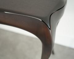 Sculpted Sapele Mahogany Console Table in Espresso 1960s - 4534735