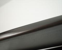 Sculpted Sapele Mahogany Console Table in Espresso 1960s - 4534738