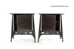 Sculpted Walnut End Tables - 286870