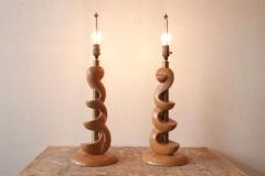 Sculpted Wooden Lamps by Light House - 2518786