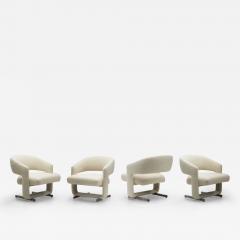Sculptural Accent Chairs with Metal Legs Europe ca 1960s - 3132535