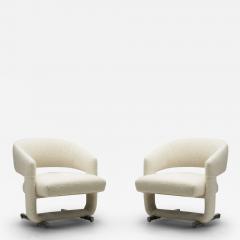 Sculptural Accent Chairs with Metal Legs Europe ca 1960s - 3177690