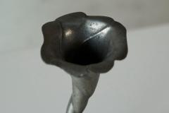 Sculptural Art Nouveau Candle Holder in Pewter 1900 - 4582750