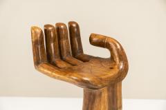 Sculptural Artisanal Hand Shaped Stools in Wood 1970s - 3035805