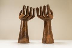 Sculptural Artisanal Hand Shaped Stools in Wood 1970s - 3035807