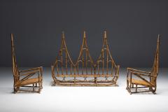 Sculptural Bamboo Bench Italy 1960s - 4261195