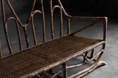 Sculptural Bamboo Bench Italy 1960s - 4261213