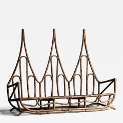 Sculptural Bamboo Bench Italy 1960s - 4262840