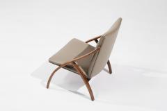 Sculptural Bent Teak Lounge Chair Sweden C 1950s - 3474322