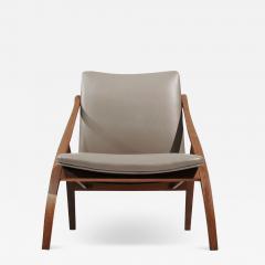 Sculptural Bent Teak Lounge Chair Sweden C 1950s - 3476001