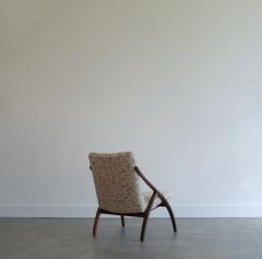 Sculptural Bent Teak Lounge Chair Sweden C 1950s - 4116552