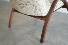Sculptural Bent Teak Lounge Chair Sweden C 1950s - 4116556