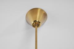 Sculptural Brass and Glass Ceiling Light Scandinavia 1950s - 2780262