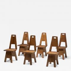 Sculptural Brutalist Wabi Sabi Chairs Netherlands 1960s - 3664080