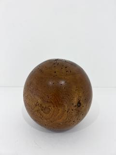 Sculptural Burlwood Decorative Sphere - 3921100