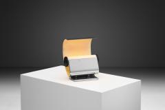 Sculptural Chromed Metal Table Lamp Italy 1960s - 4391393