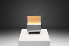 Sculptural Chromed Metal Table Lamp Italy 1960s - 4391396