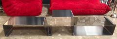 Sculptural Coffee Table made of Three Modular Glass and Chrome pieces 1970s - 728192