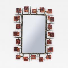 Sculptural Contemporary Brutalist Mirror - 727678