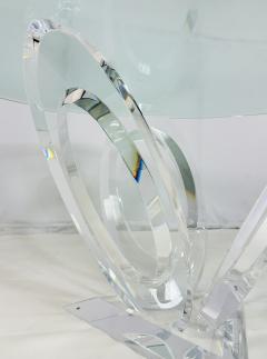 Sculptural Dining Table in Lucite and Glass USA 1970s - 4009667