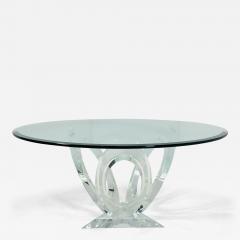 Sculptural Dining Table in Lucite and Glass USA 1970s - 4010645