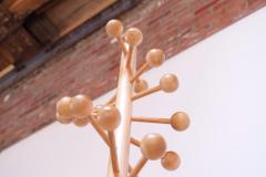 Sculptural Double Helix Maple Coat Tree - 1485268