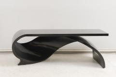 Sculptural Ebonized Cocktail Table Bench - 2600244