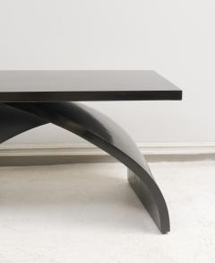 Sculptural Ebonized Cocktail Table Bench - 2600245
