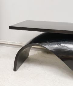 Sculptural Ebonized Cocktail Table Bench - 2600249