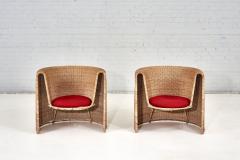 Sculptural Eero Aarnio Wicker Rattan Chairs 1960 - 2529756