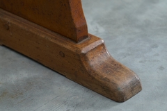Sculptural European Provincial Bench in Solid Wood 1900 - 4803284