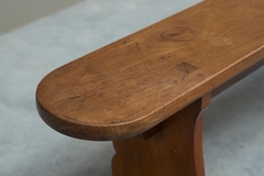 Sculptural European Provincial Bench in Solid Wood 1900 - 4803372