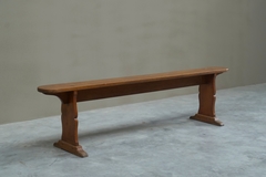 Sculptural European Provincial Bench in Solid Wood 1900 - 4803373