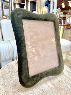 Sculptural Green Velvet Picture Frame - 4706497