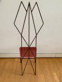 Sculptural Hight Back Chair and Side Table - 1979376