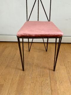 Sculptural Hight Back Chair and Side Table - 1979377