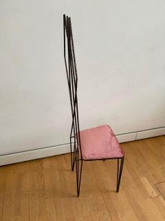 Sculptural Hight Back Chair and Side Table - 1979378
