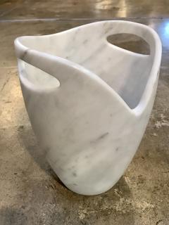 Sculptural Ice Bucket in Carrara Marble Italy - 1730537