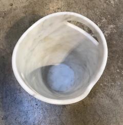 Sculptural Ice Bucket in Carrara Marble Italy - 1730540