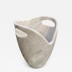 Sculptural Ice Bucket in Carrara Marble Italy - 1731952