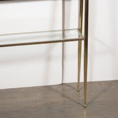 Sculptural Italian Mid Century Modern tag re in Handrubbed Walnut and Brass - 1508104