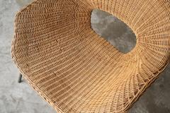 Sculptural Lounge Chair in Rattan and Metal The Netherlands 1960s - 4528594