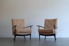 Sculptural Lounge Chairs in Teddy Wool C 1970s - 4116562