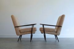 Sculptural Lounge Chairs in Teddy Wool C 1970s - 4116563