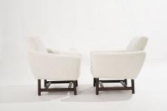 Sculptural Low Profile Lounge Chairs in Boucl Denmark 1950s - 2587718